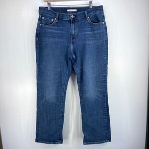 Levis 505 Straight Leg‎ Blue Denim Jeans Womens 33